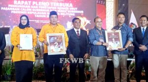 KPU Babel Resmi Tetapkan Nomor Urut Paslon Peserta Pilkada 2024